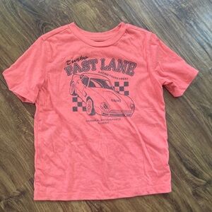 Garanimals Coral Short Sleeve Tee Fast Lane Graphic Size 6